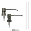 2x pompe à savon pompe doseuse pompe LANG acier inoxydable 2x tête de pompe accessoire pompe distributeur