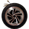 Moteur de moyeu pour trottinette électrique 36 V 350 W | Moteur de moyeu pour roue de 8 pouces (200 x 50 mm) | Pneus en caoutchouc plein et capteurs à effet Hall inclus | Argent et noir
