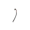 Prise de charge avec câble pour hoverboard / trottinette électrique | Prise ronde 3 broches, connecteur 4 broches, 4 fils | 18 cm | argenté, avec écrou