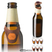 Marqueur de bouteille VACUVIN lot de 6 en simili cuir | Marqueur de verre pour l'étiquetage des verres | Marqueurs de boissons réutilisables