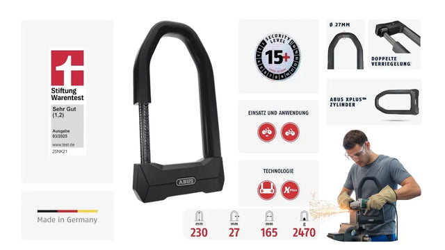 Le cadenas pour vélo le plus sûr : le ABUS Granit Super Extreme 2500 en détail