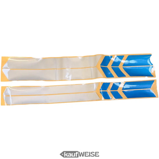 Kit d'autocollants réflecteurs Xiaomi M365/Pro (16 pièces) | Argent et bleu | 2 tailles (étroite et large)