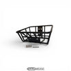 Panier universel en métal pour E-Scooter & Vélo (35x30x20 cm) | Noir Mat | Kit de montage inclus | Panier avant & arrière robuste