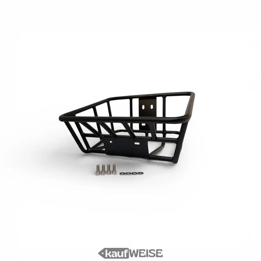 Panier universel en métal pour E-Scooter & Vélo (35x30x20 cm) | Noir Mat | Kit de montage inclus | Panier avant & arrière robuste