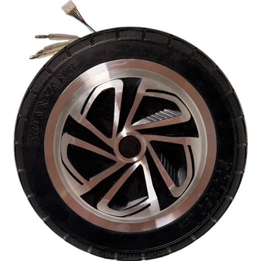 Moteur de moyeu pour trottinette électrique 36 V 350 W | Moteur de moyeu pour roue de 8 pouces (200 x 50 mm) | Pneus en caoutchouc plein et capteurs à effet Hall inclus | Argent et noir