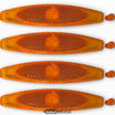 Réflecteurs de rayons orange, lot de 4