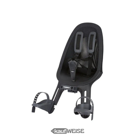 Siège avant de vélo Qibbel Air noir | Fixation guidon | 9 mois - 3 ans (15 kg) | Rembourrage en maille