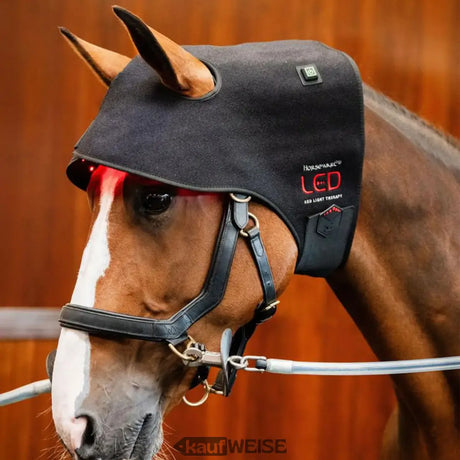 Horseware LED Poll Cap Protège-nuque | Rouge & Infrarouge Thérapie | Sans fil et à batterie