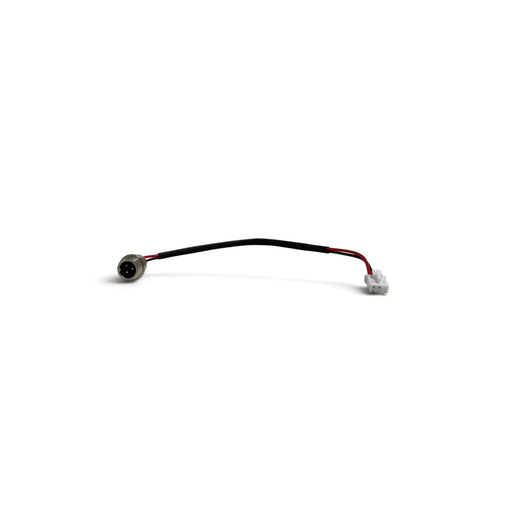 Prise de charge avec câble pour hoverboard / trottinette électrique | Prise ronde 3 broches, connecteur 3 broches avec 2 contacts câblés | 18,5 cm | filetage 12 mm