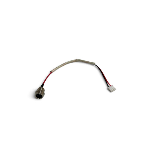 Prise de charge avec câble pour hoverboard / trottinette électrique | Prise ronde 3 broches, connecteur 3 broches avec 2 contacts câblés | 19 cm | Gaine tressée