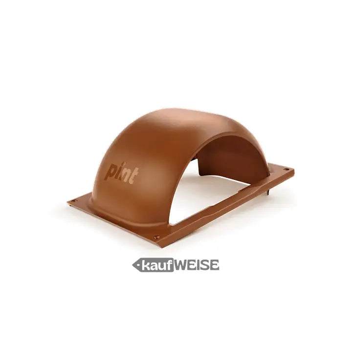 Brauner plastik-pint-lid mit gebogenem dom-ähnlichem oberteil und flachem boden für onewheel pint fender