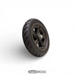 Original Segway-Ninebot Jeu de fourche avant (Série F) | Incl. pneu et jante 9" Flat Free | Anti-crevaison | F20 F30 F40