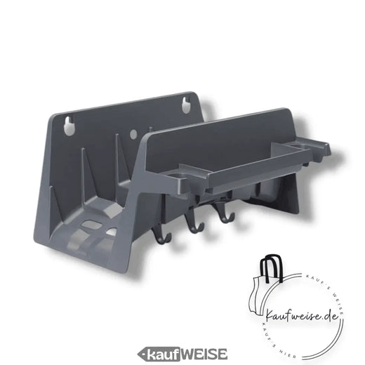 Support mural pour tuyau d'arrosage Rehau – rangement robuste pour tuyau d'arrosage | Gris | Résistant aux intempéries | Incl. matériel de montage