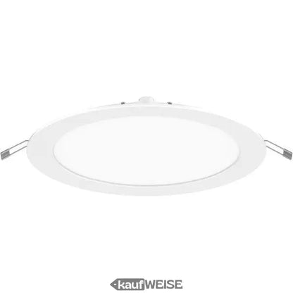 Weiße runde LED Einbauleuchte Toledo Flat DALI modernes Design für Deckenbeleuchtung