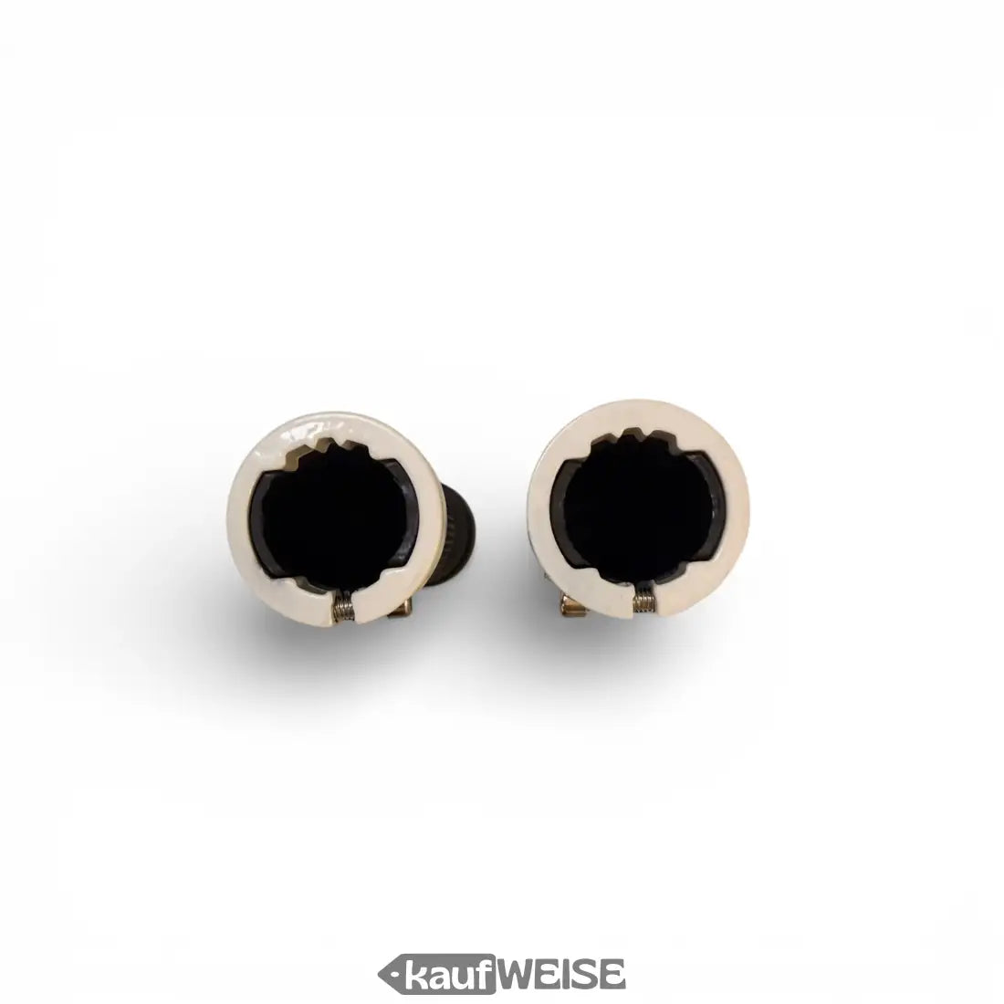 Weiße Scootergriffe Urban Armor Duragrip Lock-On Paar 22mm