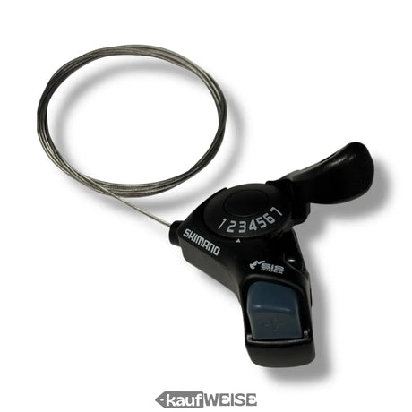 Manette de vitesses SHIMANO Tourney SL-TX30-7R (7 vitesses, droite) | avec indicateur de vitesse | câble de 2050 mm inclus