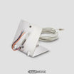 Support de table Siedle Access AZTVP 870-0 E | Acier inoxydable brossé | Pour panneau vidéo AVP 870 | Incl. câble