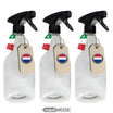 Flacon pulvérisateur 750 ml transparent en lot de 3