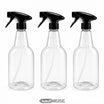 Flacon pulvérisateur vide 750 ml, rechargeable | Transparent, tête on/off | 3, 5 ou 10 pièces