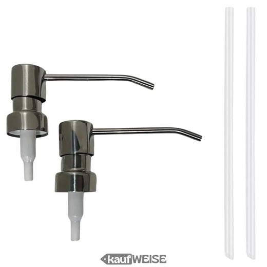 2x pompe à savon pompe doseuse pompe LANG acier inoxydable 2x tête de pompe accessoire pompe distributeur