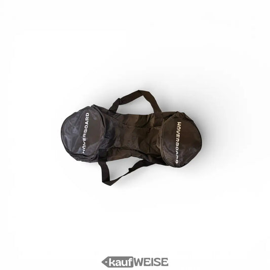 Schwarze Hoverboard-Tragetasche mit weißem Hoverboard-Print an beiden Enden