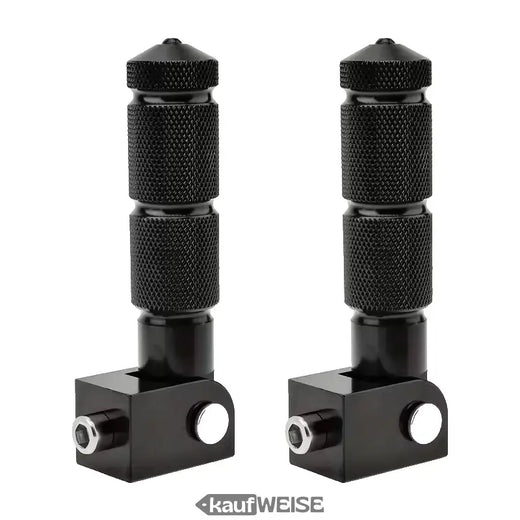 Repose-pieds rabattables en aluminium (la paire) | Universel pour l'enregistrement 8 mm | Repose-pieds passager pour vélo électrique
