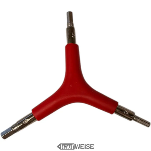 Clé Allen en Y Urban Armor (4/5/6 mm) | Rouge | Outil hexagonal 3 en 1