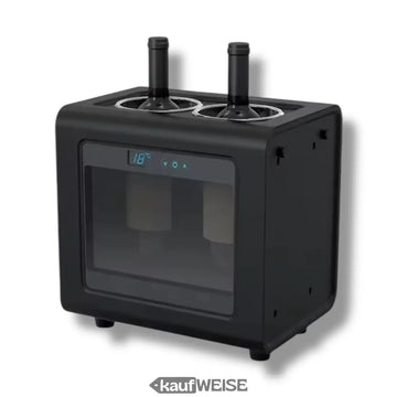 Cave à vin électrique pour 2 bouteilles - LED & Tactile | Plage de température de 7 à 18 °C