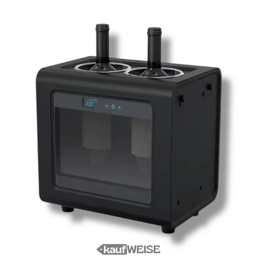 Cave à vin électrique pour 2 bouteilles - LED & Tactile | Plage de température de 7 à 18 °C