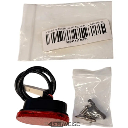 Rotes und schwarzes rundes Rücklicht für Xiaomi Mi Scooter Essential, 1S, Pro 2