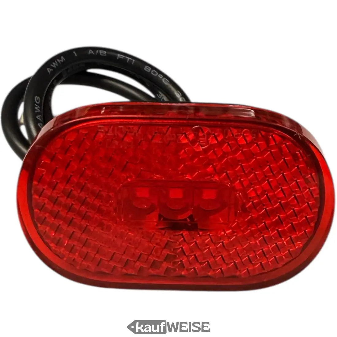 Rotes ovales Rücklicht für Xiaomi Mi Scooter mit Halterung und Gehäuse