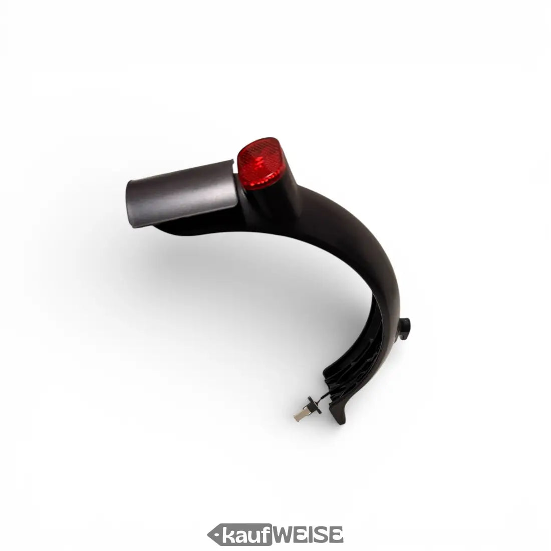 Xiaomi Mi Scooter schwarzes Rücklicht mit rotem Glas und silberner Halterung